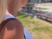 Meeting The Beautiful Blonde Sienna Day In Barcelona 8/16