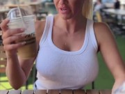 Meeting The Beautiful Blonde Sienna Day In Barcelona 9/16