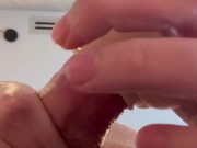 Pocket pussy cum shot (face reveal)