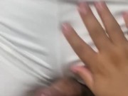 18 year old stepsister with perfect tits playing with my cock 2/16