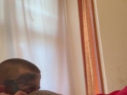 Ebony step mom getting her ass ATE by White Step Son While his dad is in the next room 12/16