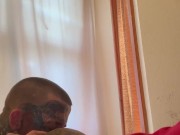 Ebony step mom getting her ass ATE by White Step Son While his dad is in the next room 4/16