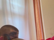 Ebony step mom getting her ass ATE by White Step Son While his dad is in the next room 9/16