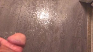 Power Pissing on my Hallway Floors and Walls (With Slow Motion Replay)