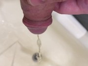 Morning pissing in the sink POV 8/16
