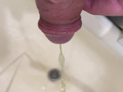 Morning pissing in the sink POV 9/16