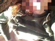 Masturbating On The Farm While The Cows Watch, Redhead Gets Off Outdoors 13/16