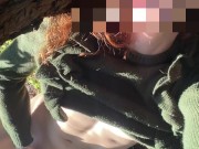 Masturbating On The Farm While The Cows Watch, Redhead Gets Off Outdoors 14/16