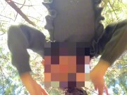 Forest Walk & Masturbation Compilation: Redhead Touches Herself Among The Pines