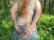 Milf undressed in the forest and showed everything 6/16