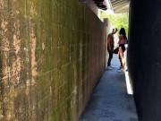 Busty college slut gets fucked in public alleyway 3/16