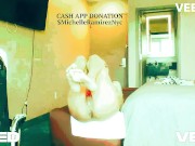 BEHIND THE SCENES before the Hotel Stripper Party ebony gets ready for the orgy 6/16