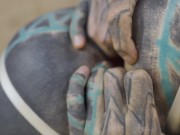 Tatted babe takes it all up the ass balls deep, no pussy 16/16