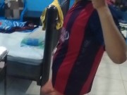 FUTBOLISTA DE MÉXICO CON ENORMES BULTOS DE SU VERGA EN SHORTS 🩳 FÚTBOL ⚽🏃🏻 Y HABLANDO RICO 😋 13/16