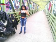 BIKER FEMALE BLOWJOB PUBLIC COSPLAY DRESS NIPPLES OUT 1/16