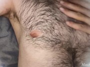 Hairy man in tighty whities reveals his fat cock 11/16