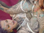 Tattooed slut bent over and begging her ass gets punished balls deep while that pussy stays untouche 4/16