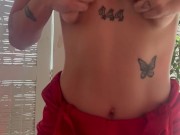 GRWM Veni a mi vestidor a ver como se moja mi Conchita mientras me visto para ir a cenar con amigos 10/16