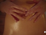 Oiled Up and On My Knees. An Intimate Fingering POV to Creamy Orgasm 💦 2/16