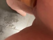 Dildo clit rubbing makes me drip my juices